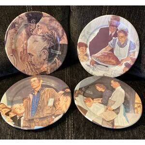 Norman Rockwell Four Freedoms Collector Plates Set of 4 Freedom Plates 1979-80